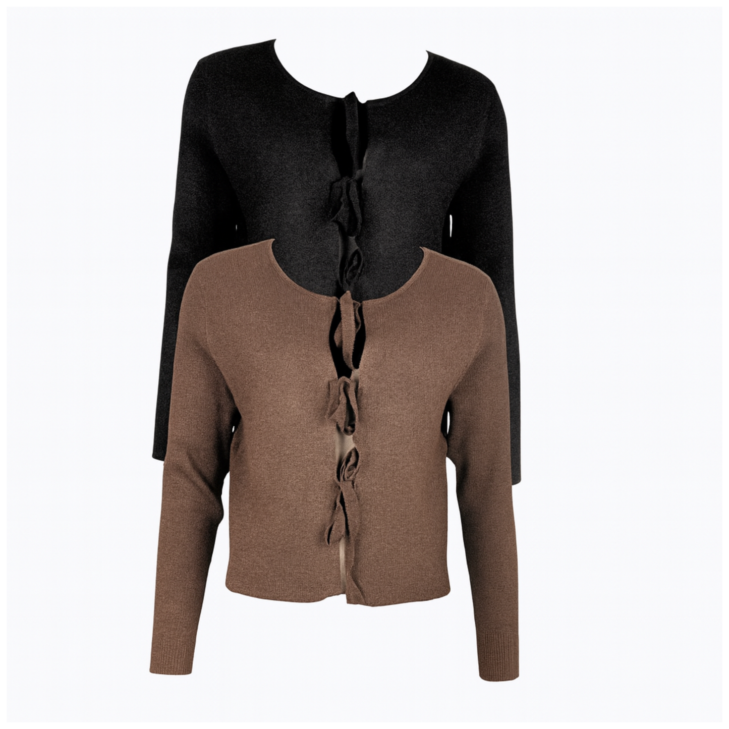 Mingel - Finstickad kofta m knyt