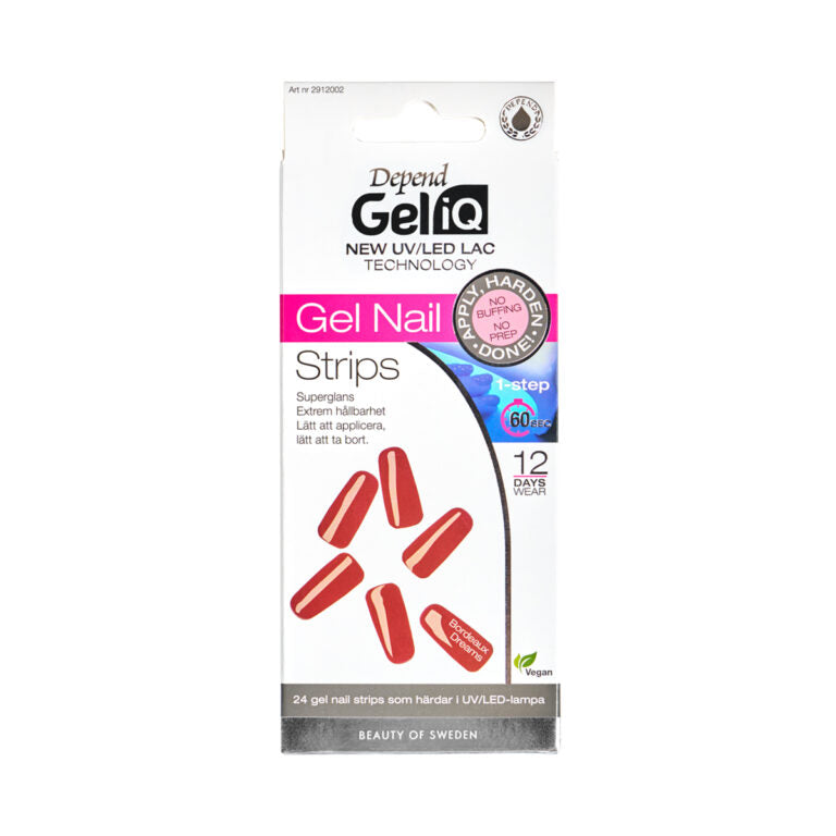 Depend - Gel iQ Gel Nail Strips – BORDEAUX DREAMS