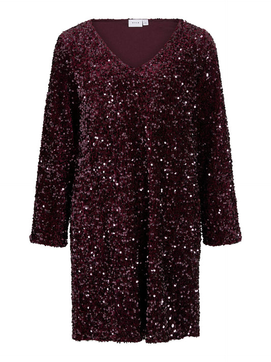 Vila - Vifaith V-neck Sequin Dress