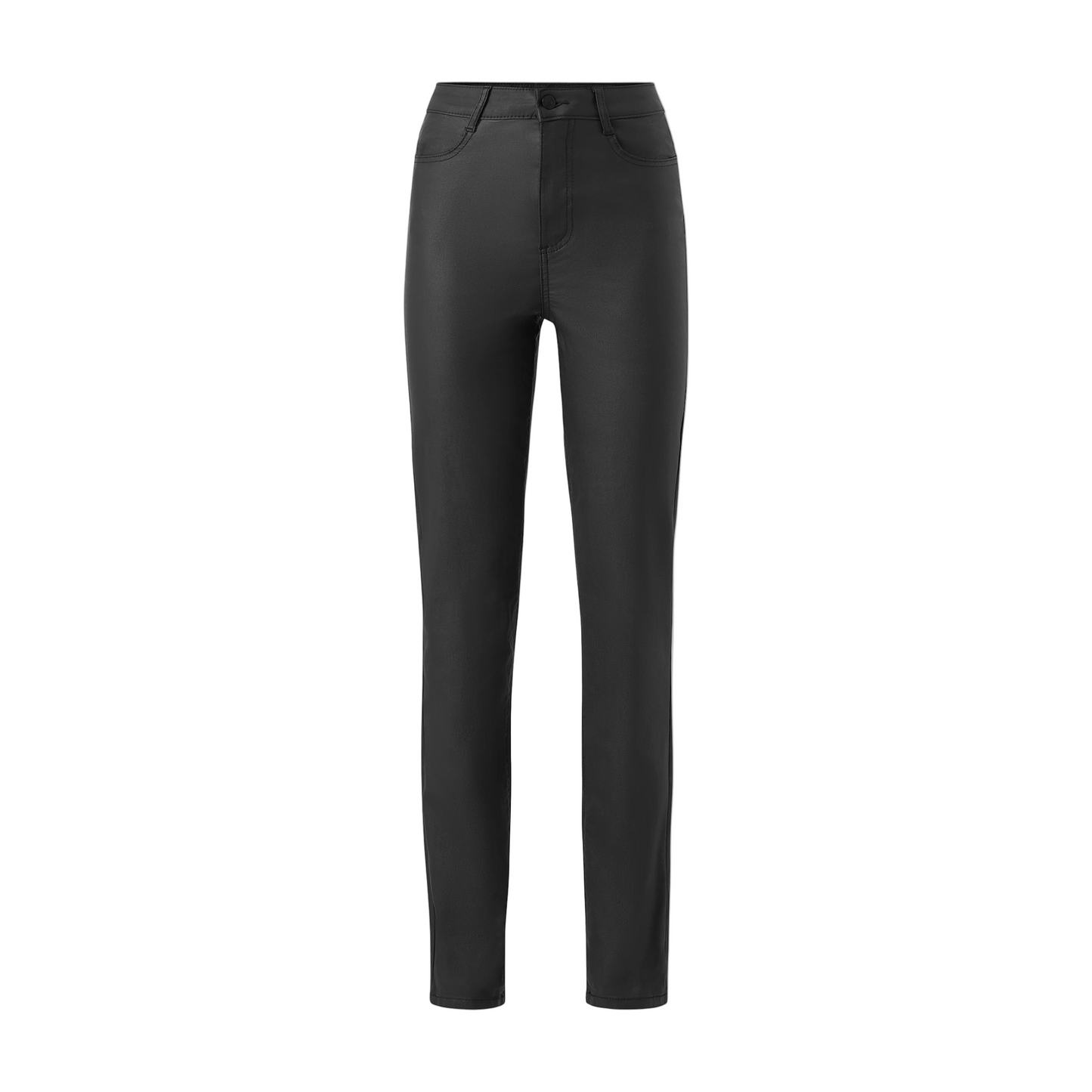 Vila - Vicommit Coated HW Straight Pant
