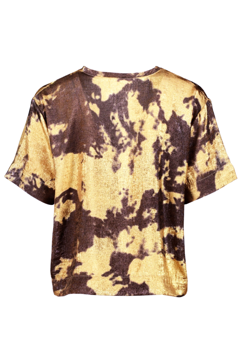 More by Mingel - Croppad T-shirt Guld/Svart